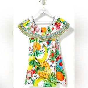 Kids ruffle dress there's no place like